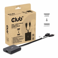 CLUB3D CAC-1335 vaizdo kabelio adapteris 1 m HDMI + USB DisplayPort