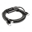 CLUB3D CAC-1527 USB-kaapeli 1,83 m USB C 2 x USB C musta