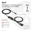 CLUB3D CAC-1527 USB кабель 1,83 m USB C 2 x USB C Черный CLUB3D CAC-1527 USB кабель 1,83 m USB C 2 x USB C Черный