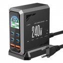 Blitzwolf BW-S31 2xUSB-A, 4xUSB-C, PD, 240W võrgulaadija. Blitzwolf BW-S31 2xUSB-A, 4xUSB-C, PD, 240W võrgulaadija.