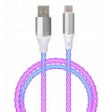 Qualo QCS-AC-00 Glowing Cable USB-A – USB-C /15W / 1m / LED Qualo QCS-AC-00 Glowing Cable USB-A – USB-C /15W / 1m / LED