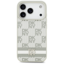 Etui DKNY Checkered with Printed Stripes do iPhone 17 Pro beżow Etui DKNY Checkered with Printed Stripes do iPhone 17 Pro beżow
