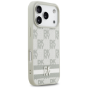 Etui DKNY Checkered with Printed Stripes do iPhone 17 Pro beżow Etui DKNY Checkered with Printed Stripes do iPhone 17 Pro beżow
