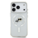 Karl Lagerfeld IML K&CH Heads Metal Frame MagSafe Case for iPhon