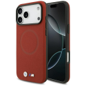 BMW M FW Metal Logo MagSafe Case for iPhone 17 Pro Max Red
