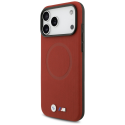 BMW M FW Metal Logo MagSafe Case for iPhone 17 Pro Max Red