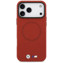 BMW M FW Metal Logo MagSafe Case for iPhone 17 Pro Max Red