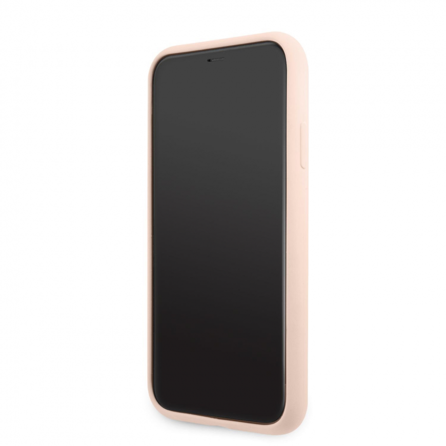 Guess Silicone Line Triangle Case for iPhone 11 Pink – 3