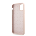 Guess Silicone Line Triangle Case for iPhone 11 Pink