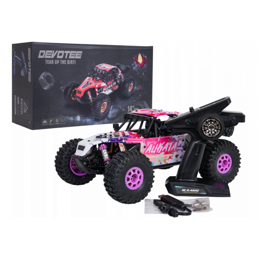 RoGer RC Crawler ALIKATA 1:12 Remote control off-road car Purple