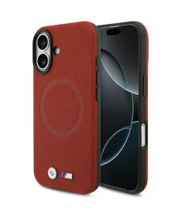 BMW M FW Metal Logo MagSafe Case for iPhone 17 Red