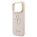 Guess PU Grained 4G Logo Stand Camera Frame Case for iPhone 17 P