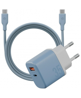 Wall charger Bazic GoPort Velox Kit USB-C|USB-A GaN 35W with cab