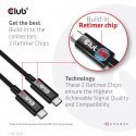 CLUB3D CAC-1578 USB-kaabel USB4 Gen 3x2 2 m USB C Must