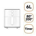 Xiaomi MAF13 Yksi 6 L Erillinen 1550 W Kuumakiertoilmakypsennin Valkoinen
