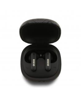 Guess PU 4G Script Logo ENC TWS Wireless Earphones Black