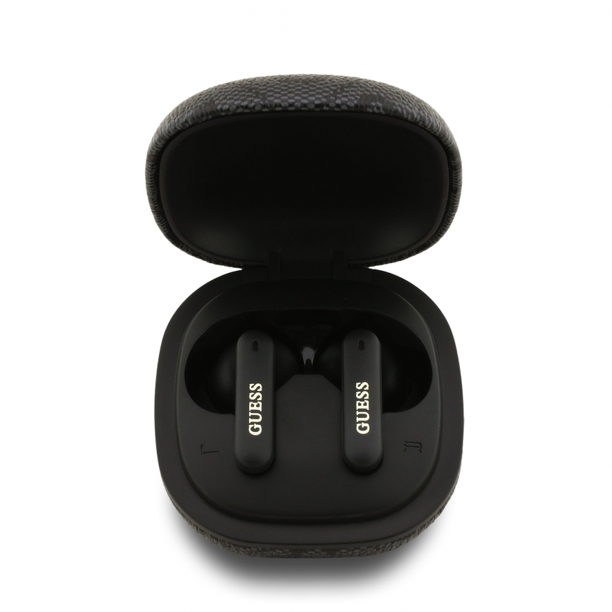 Guess PU 4G Script Logo ENC TWS Wireless Earphones Black