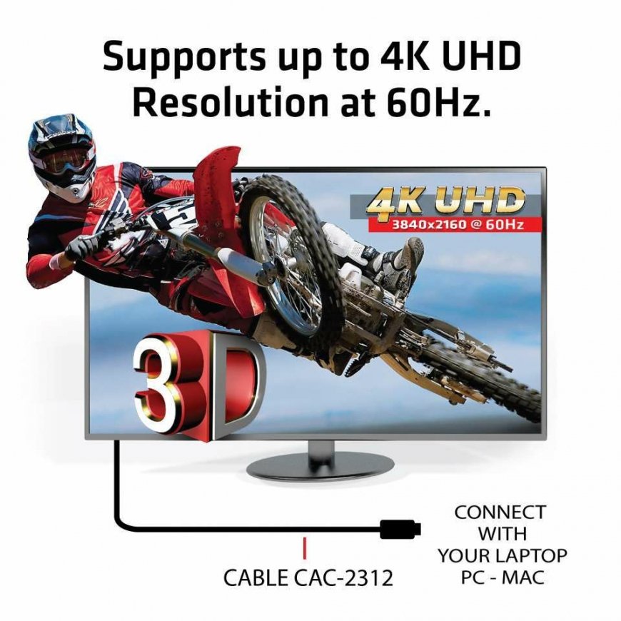 CLUB3D HDMI 2.0 4K60Hz UHD Cable 5m/16.4ft – 4