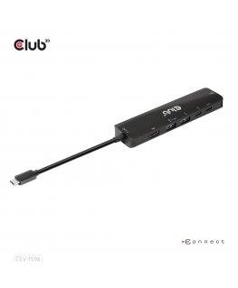 CLUB3D CSV-1596 док-станция для ноутбука USB 3.2 Gen 1 (3.1 Gen 1) Type-C Черный