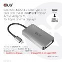CLUB3D CAC-1510-A video kabeļu aksesuārs 0,25 m USB Veids-C DVI Pelēks CLUB3D CAC-1510-A video kabeļu aksesuārs 0,25 m USB Veids-C DVI Pelēks