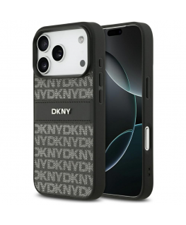 Etui DKNY Repeat Texture Pattern with Tonal Stripe do iPhone