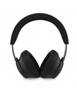 Guess PU Saffiano Triangle Logo ENC Wireless Headphone Black