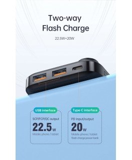 LDNIO Power Bank 10000 mAh 37Wh 22.5W QC USB USB-C
