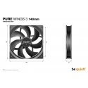 be quiet! Pure Wings 3 140mm Корпус компьютера Вентилятор 14 cm Черный 1 шт be quiet! Pure Wings 3 140mm Корпус компьютера Вентилятор 14 cm Черный 1 шт