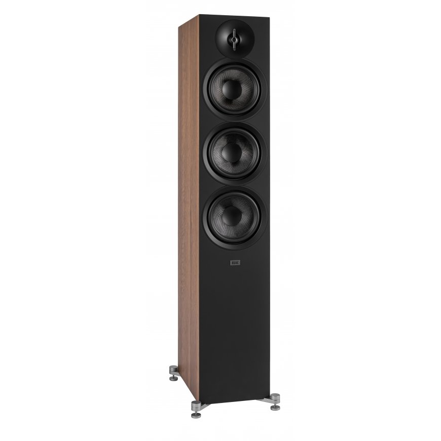 ELAC Debut 3.0 F6.3 floorstanding speaker pair, walnut