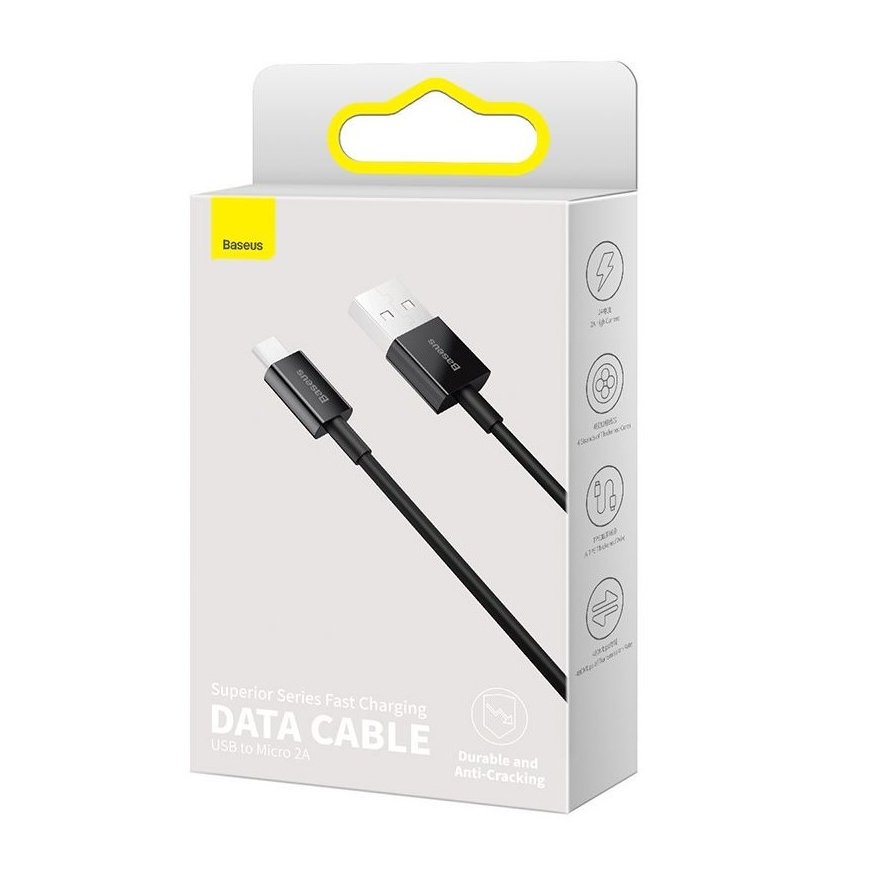 Baseus Superior USB cable USB 2.0 2 m USB A Micro-USB A White – 5