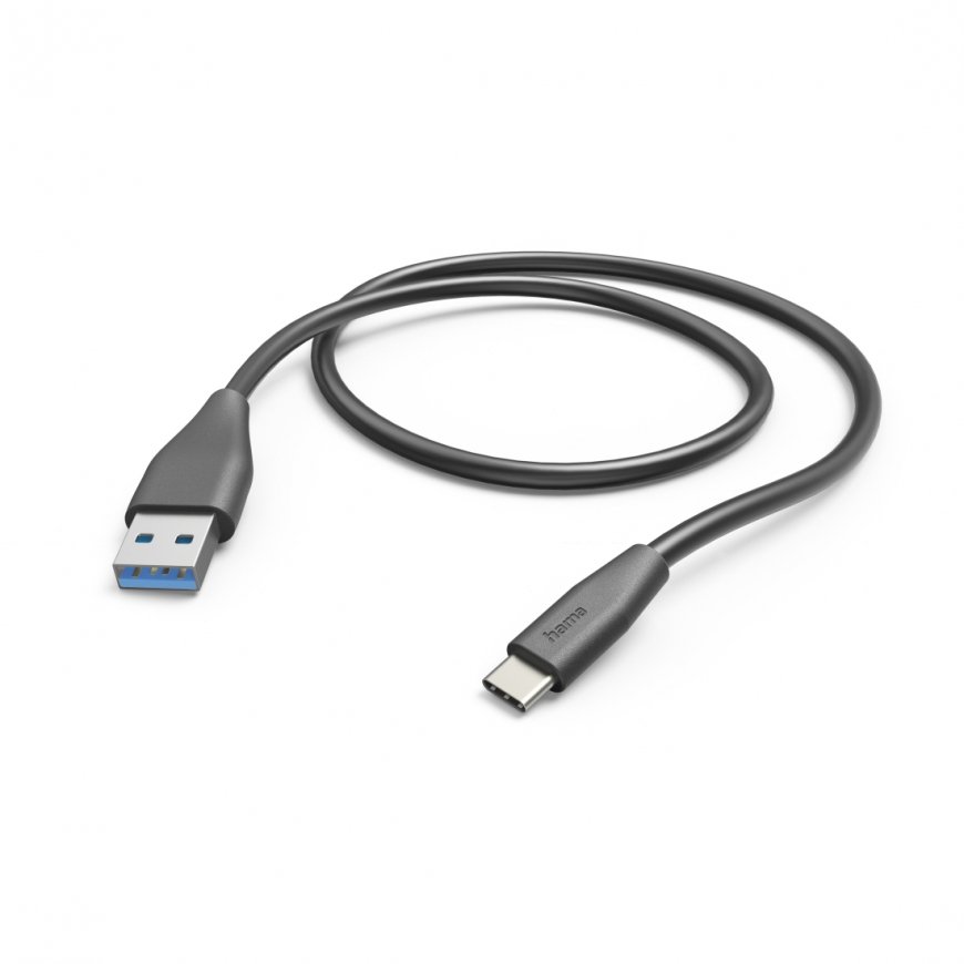 Hama 00201595 USB kabelis USB 2.0 1,5 m USB A USB C Juoda