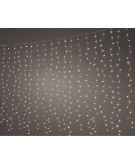 Lumineo Micro LED curtain koristevalosarja ulkokäyttöön, 90 x 100 cm