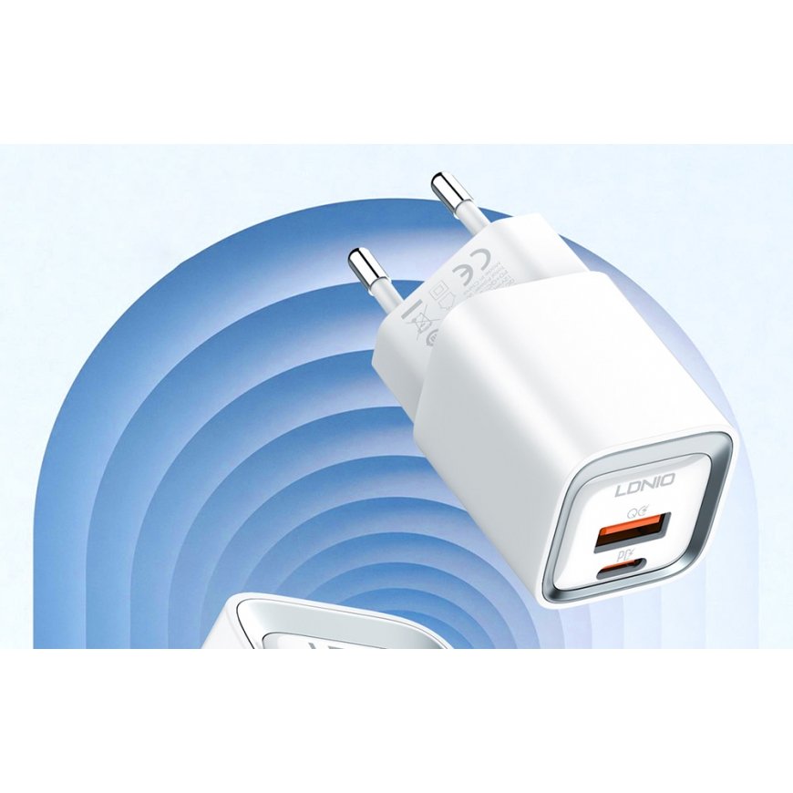 Ldnio Įkroviklis USB 20W PD QC3.0 su USB-A Lightning kabeliu