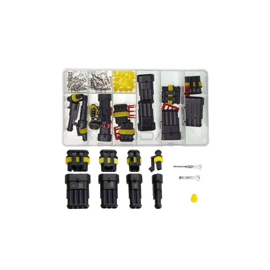 Oem Superseal 4-Pin Connector Set – Plug + Socket, 4-Pin – Waterproof Connector – Sealed