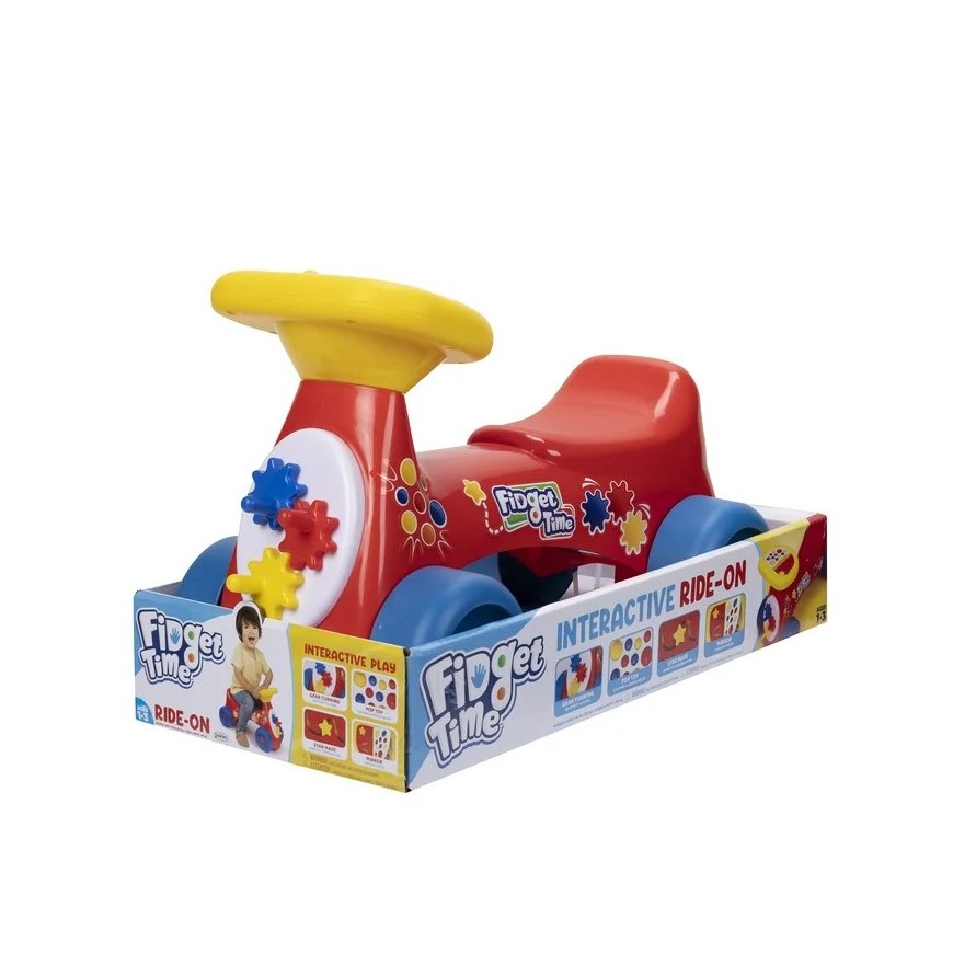 Fidget Time Ride On Red Push Car
