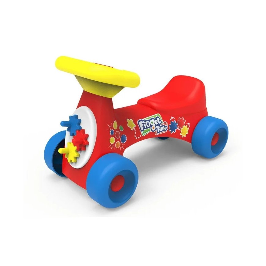 Fidget Time Ride On Red Push Car – 5