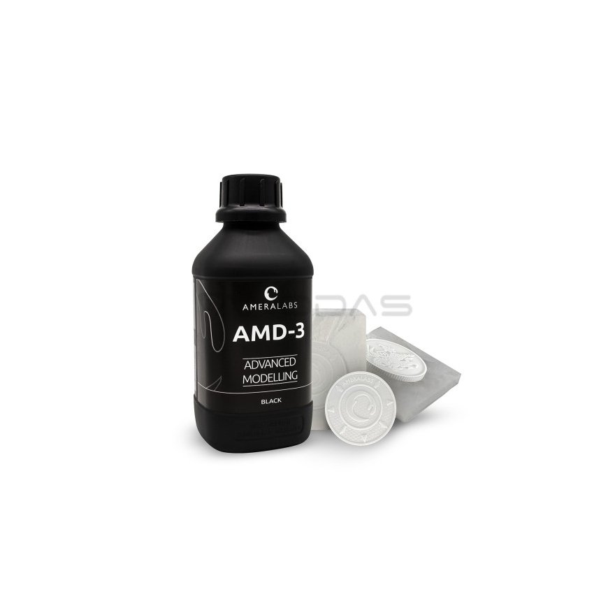 Derva 3D prindimiseks AMD-3 1L must AMERALABS