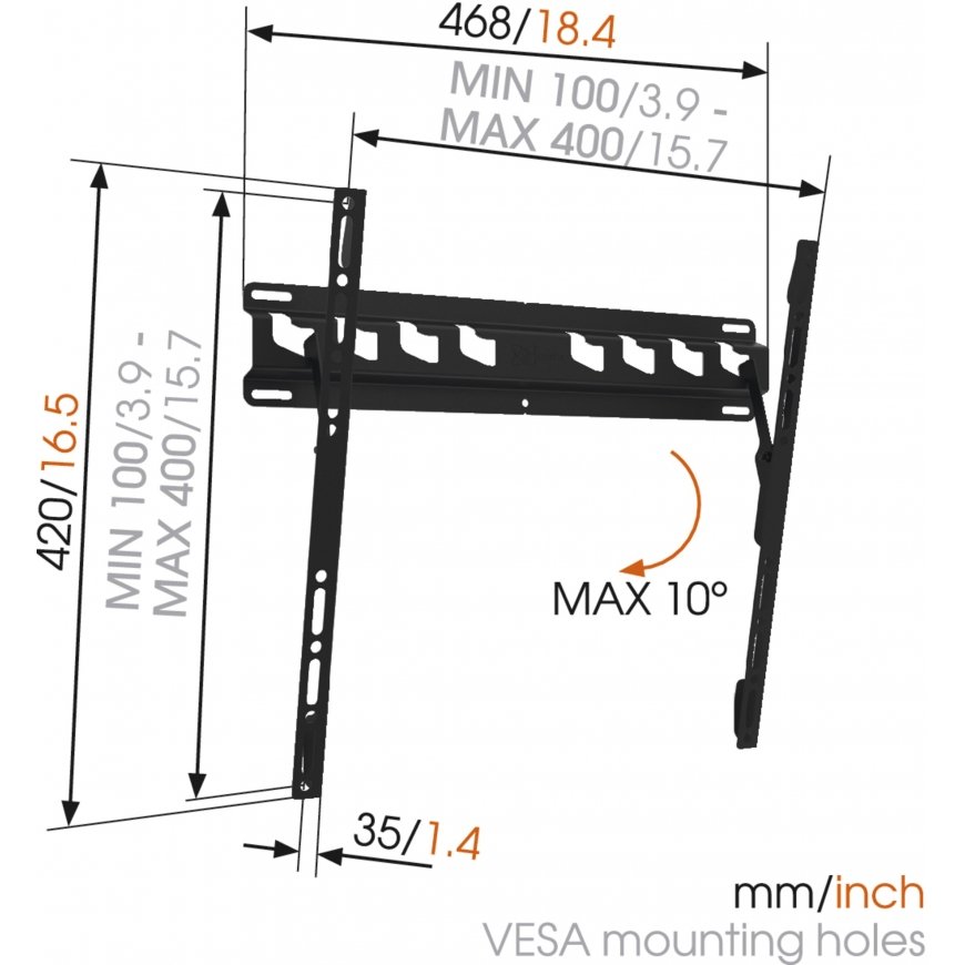 Spacetronik TV Mount for 32”-70” TVs SPE-T42 – 2