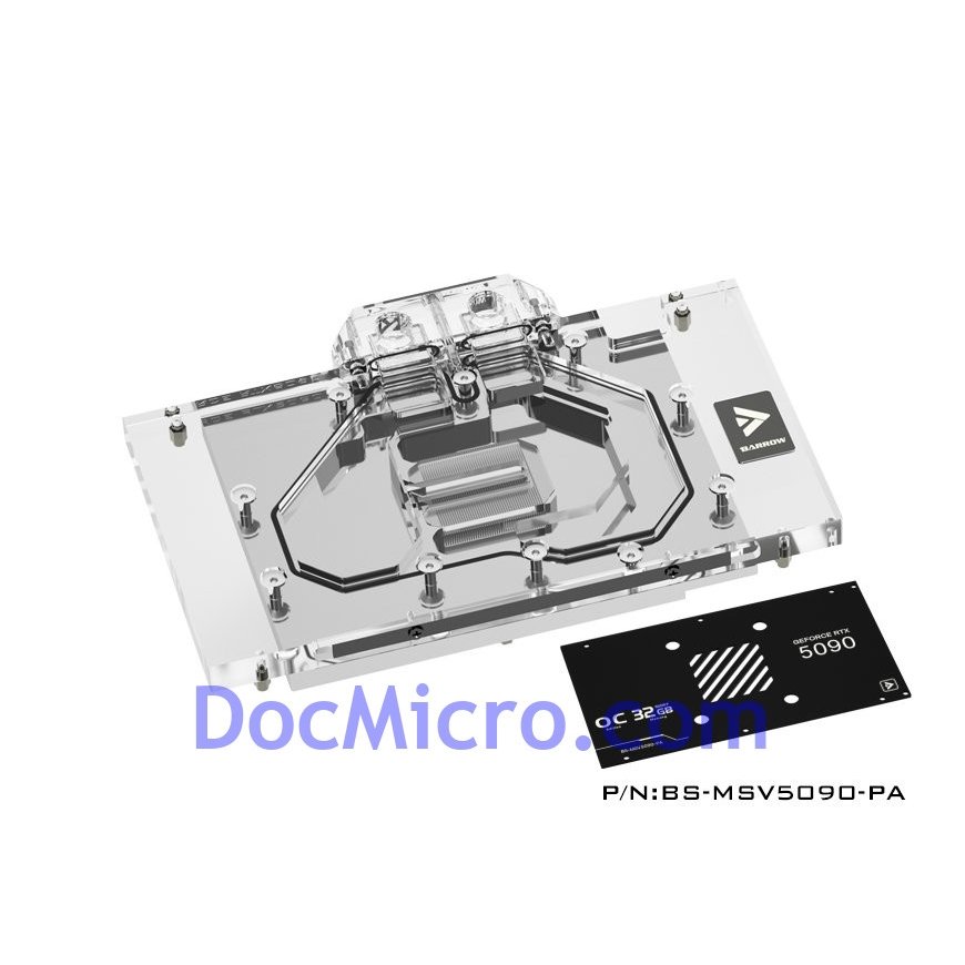 Barrow MSI Ventus 5090 GPU ūdens