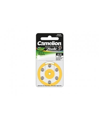 Camelion A10/DA10/ZL10, Zinc air cells, 6 – 2