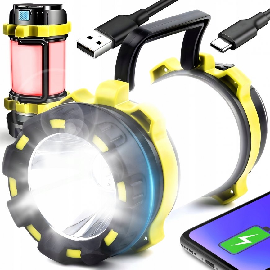 Retoo Flashlight Battery-Powered Workshop Lamp with Handle IP6 240 m