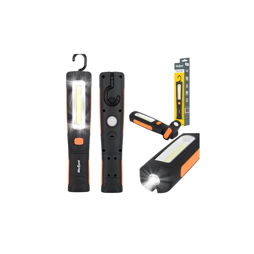 Retoo Lukturis lampa akumulatora darbnīcai ar rokturi IP6 240 m – 2