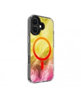 Apple iPhone 17 IMD Glacier apvalks ar Magsafe rozā zelta