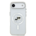 Karl Lagerfeld IML K&CH Heads Metal Frame MagSafe Case for iPhon Karl Lagerfeld IML K&CH Heads Metal Frame MagSafe Case for iPhon