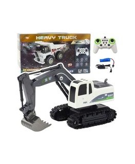 Lean Toys Tālvadības ekskavators Heavy Truck 1:24 ar gaismām un skaņām
