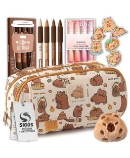 Karactermania Hello Kitty Pencil Case + 3 Erasable Pens