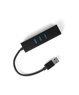 Spacetronik Мультипортовый USB на 3 USB + RJ45 SPU-M07 черный