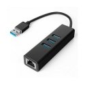 Spacetronik Multiport USB to 3 USB + RJ45 SPU-M07 black