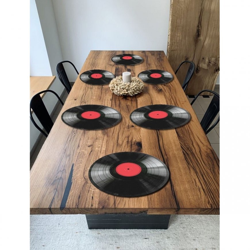 Bertoni 6D Round Table Mat Set - VINYL