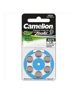 Camelion A675/DA675/ZL675, Zinc air cells, 6